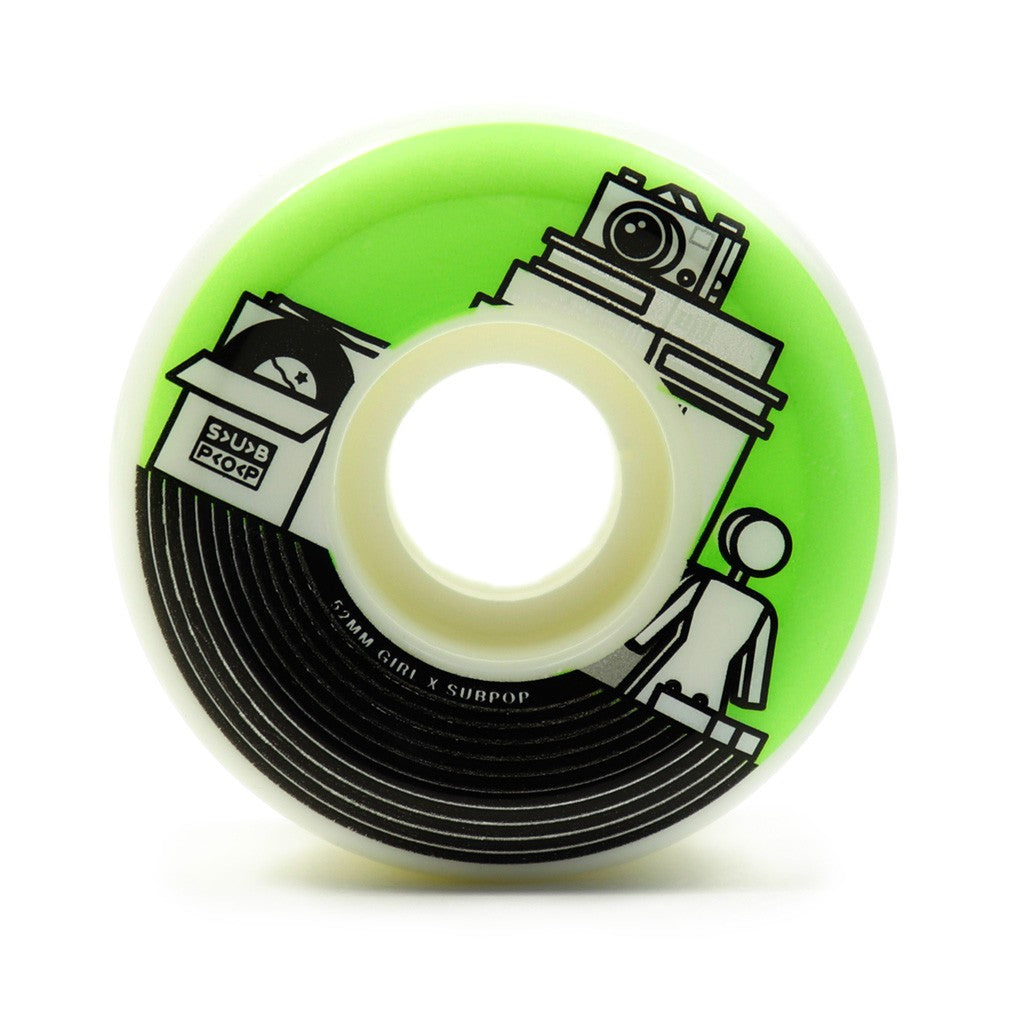 Roda Girl Skateboards Sub Pop 52mm - 99A - Branco