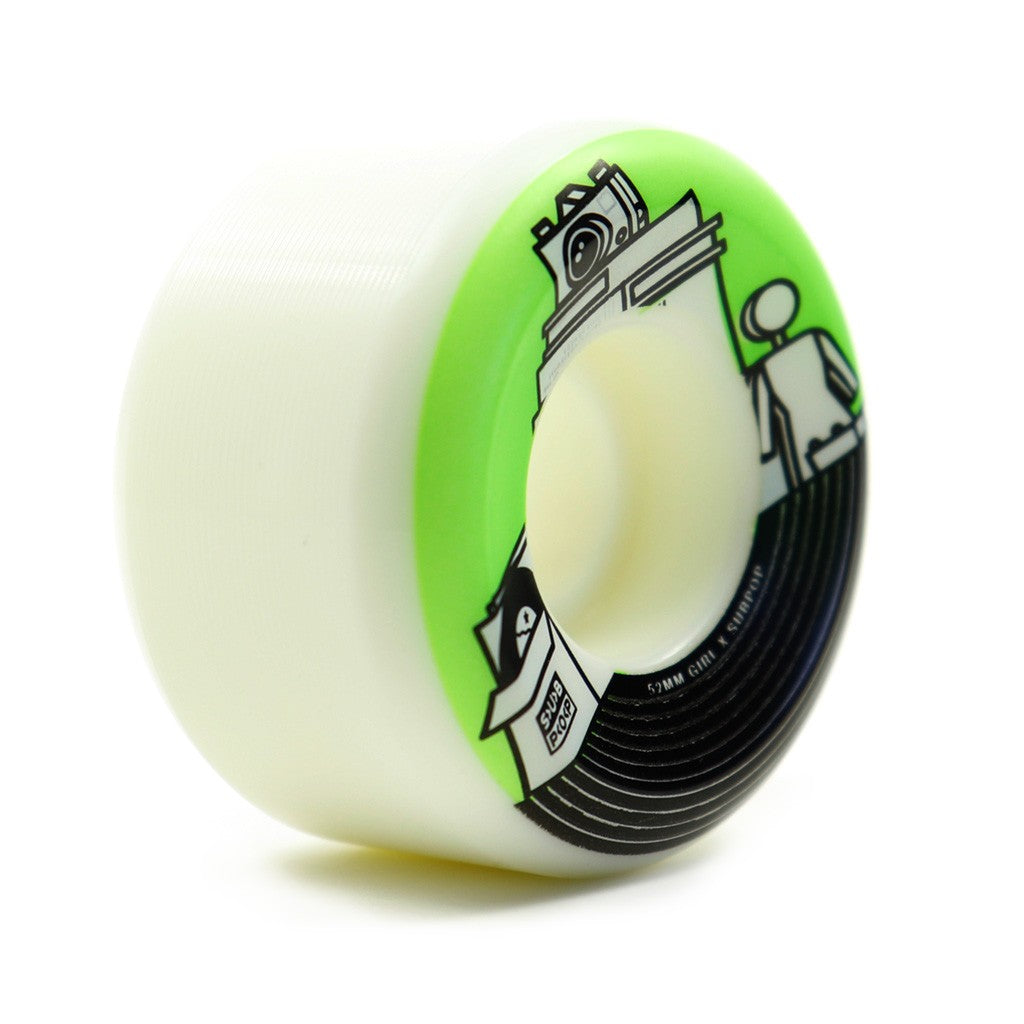 Roda Girl Skateboards Sub Pop 52mm - 99A - Branco