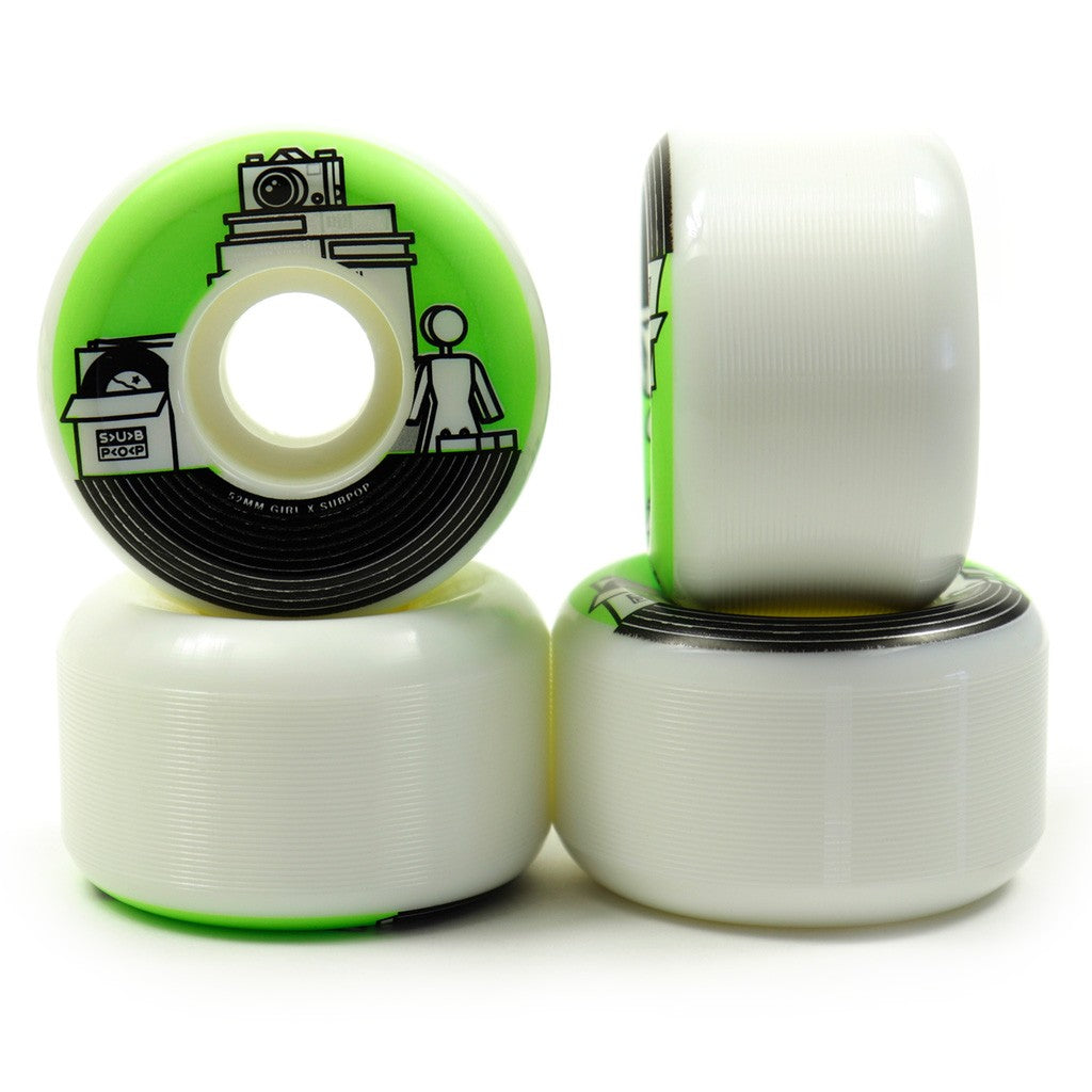 Roda Girl Skateboards Sub Pop 52mm - 99A - Branco