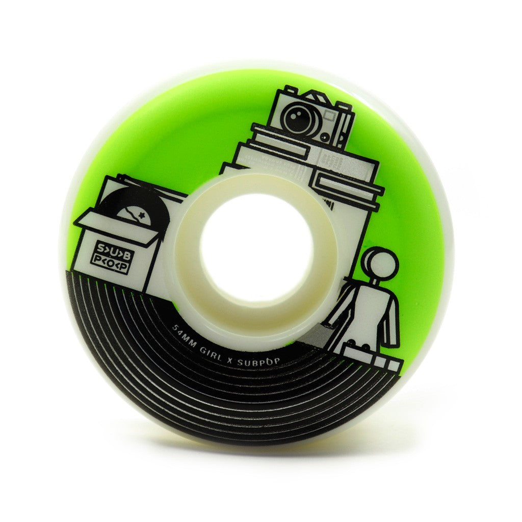 Roda Girl Skateboards Sub Pop 54mm - 99A - Branco