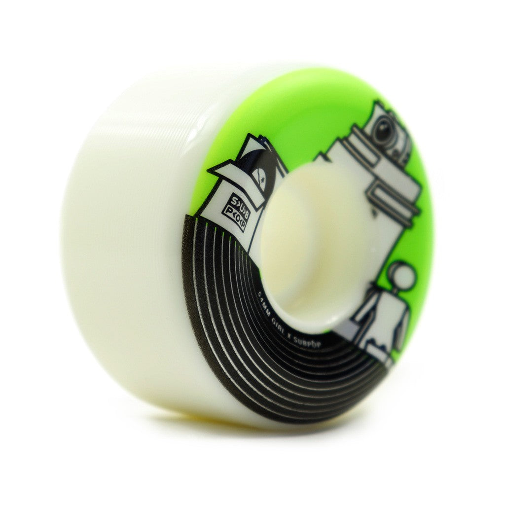 Roda Girl Skateboards Sub Pop 54mm - 99A - Branco