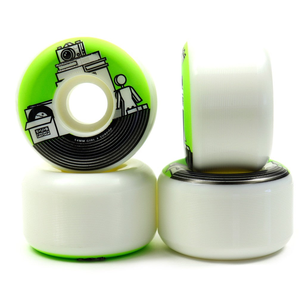 Roda Girl Skateboards Sub Pop 54mm - 99A - Branco