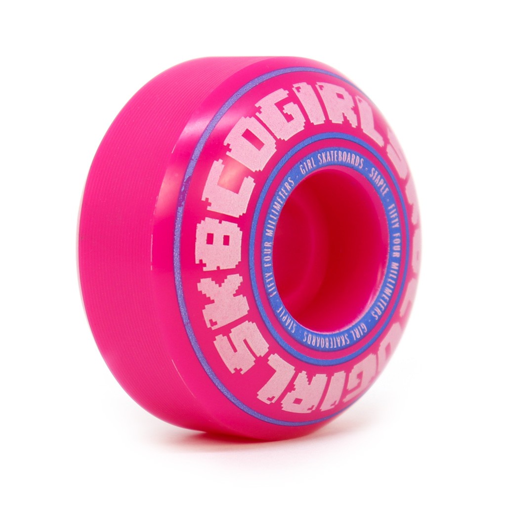 Roda Girl Skateboards Bobble 54mm - 99A - Rosa