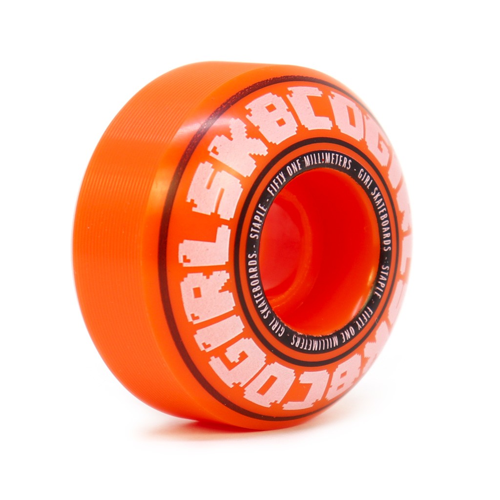 Roda Girl Skateboards Bobble 51mm - 99A - Laranja