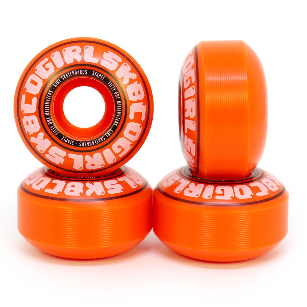 Roda Girl Skateboards Bobble 51mm - 99A - Laranja