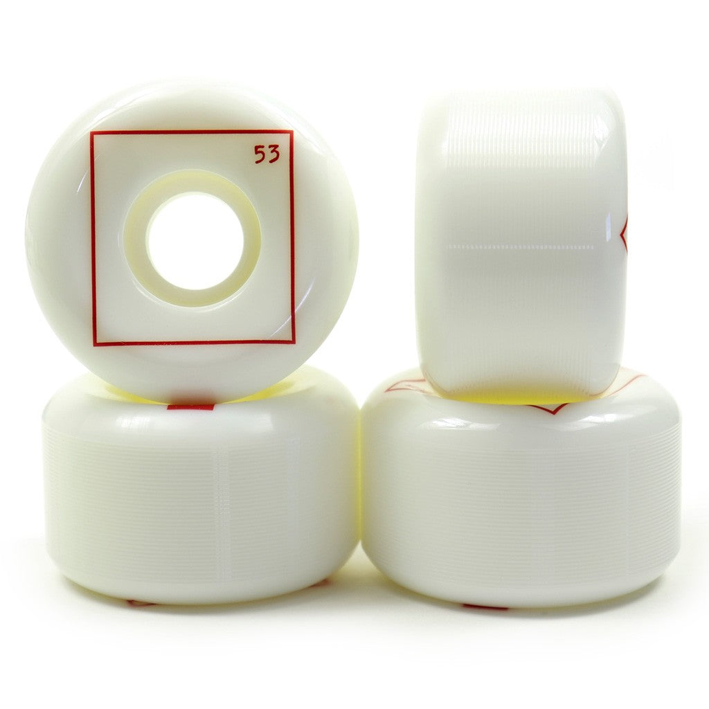 Roda Chocolate Skateboards Squared Conical 53mm - 99A - Branco