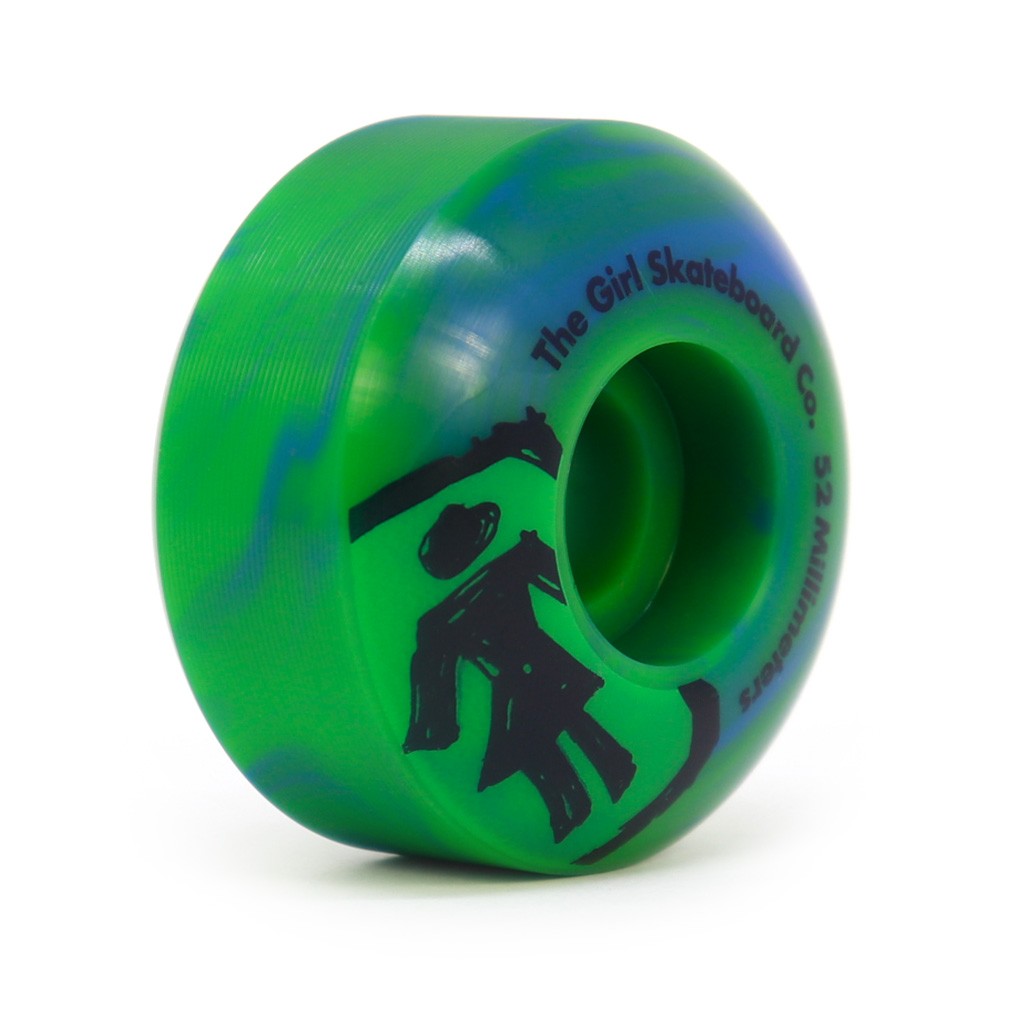 Roda Girl Skateboards Sketchy RYB 52mm - 99A - Verde / Azul