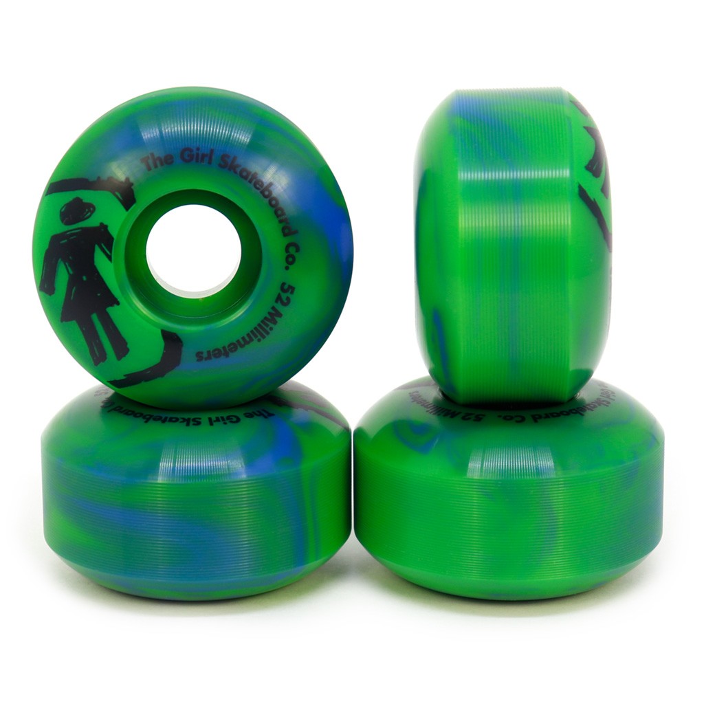 Roda Girl Skateboards Sketchy RYB 52mm - 99A - Verde / Azul