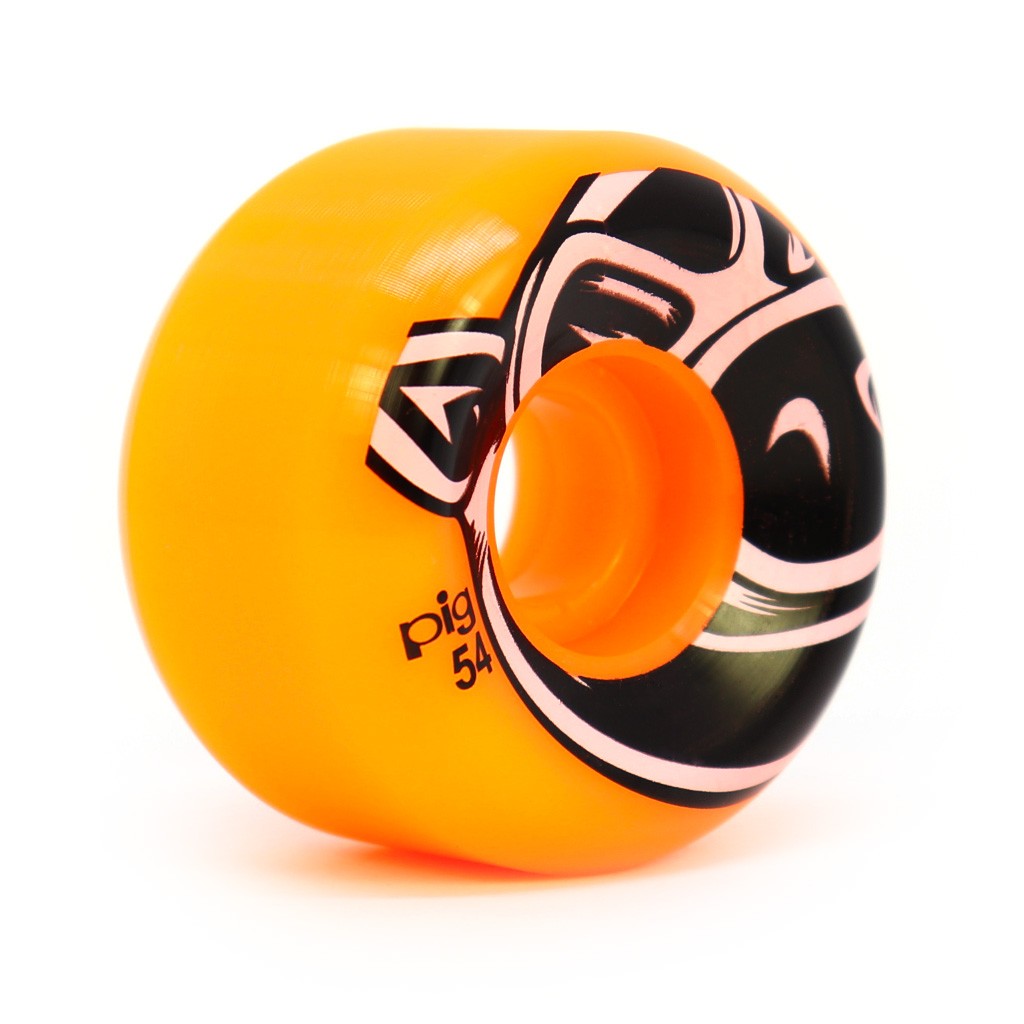 Roda Pig Wheels Head Conical 54mm - 101A - Laranja