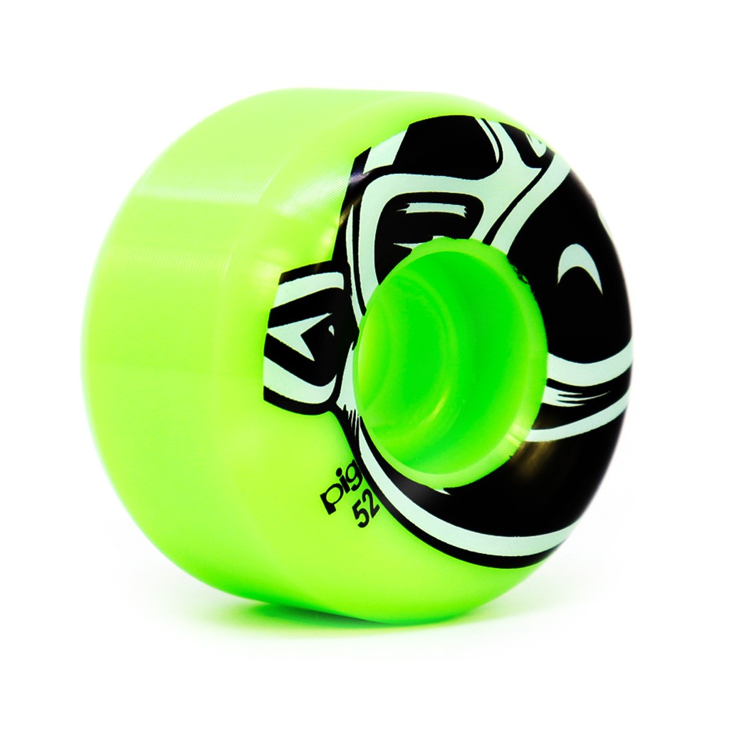 Roda Pig Wheels Head Conical 52mm - 101A - Verde