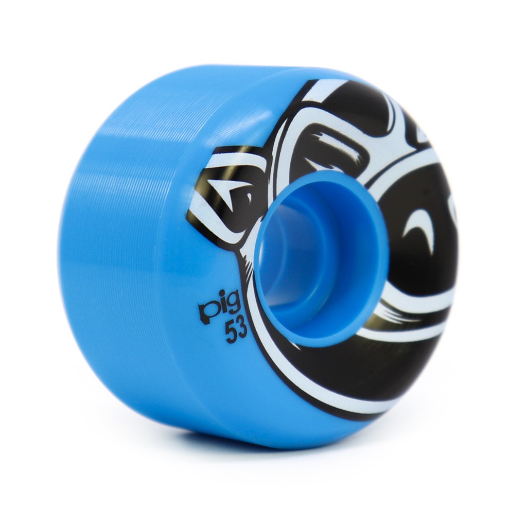 Roda Pig Wheels Head Conical 53mm - 101A - Azul