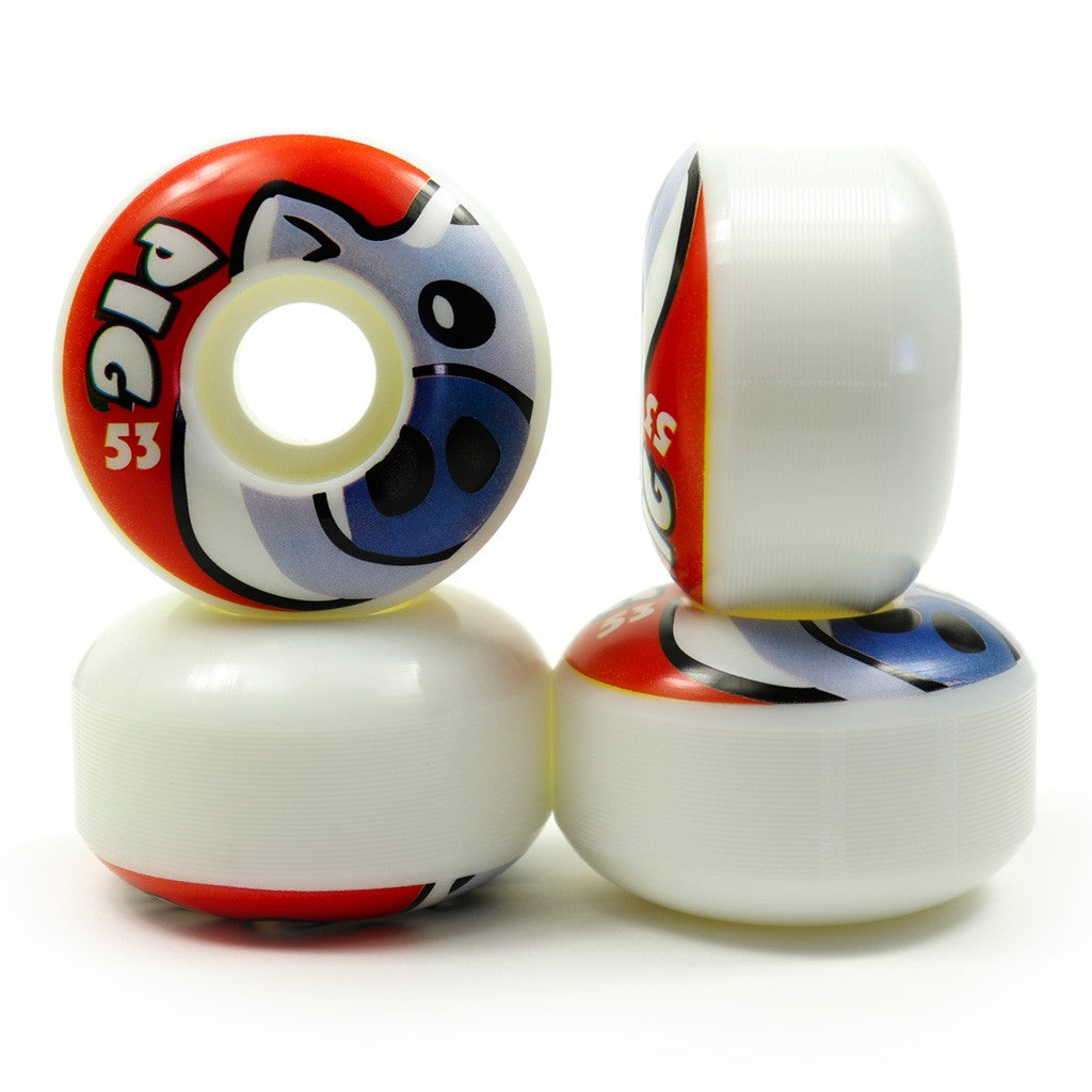 Roda Pig Wheels Piggy 53mm - 101A - Branco