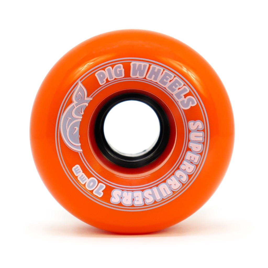 Roda Pig Wheels Supercruisers 70mm - 85a - Laranja