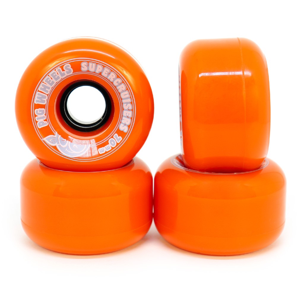 Roda Pig Wheels Supercruisers 70mm - 85a - Laranja