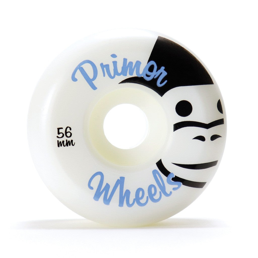 Roda Primor Skateboards Classic Monkey 56MM - 60D - Branco / Preto / Azul