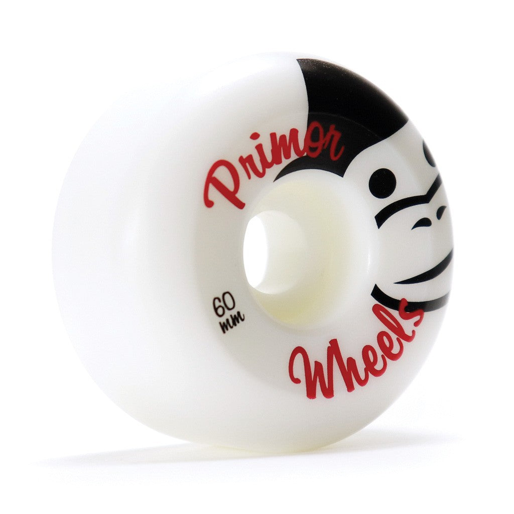 Roda Primor Skateboards Classic Monkey 60MM - 60D - Branco / Azul / Vermelho