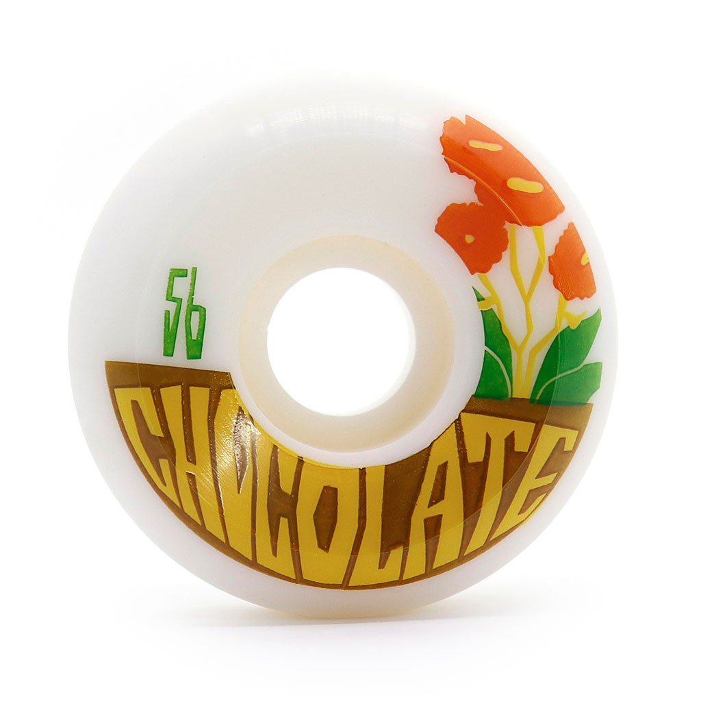 Roda Chocolate Skateboards Plantasia Conical 56mm - 99A - Branca