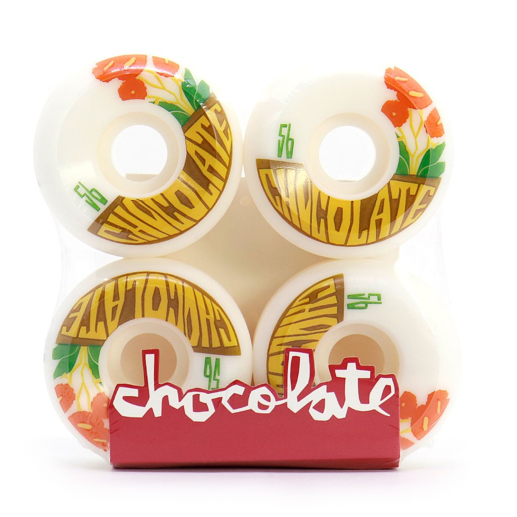 Roda Chocolate Skateboards Plantasia Conical 56mm - 99A - Branca