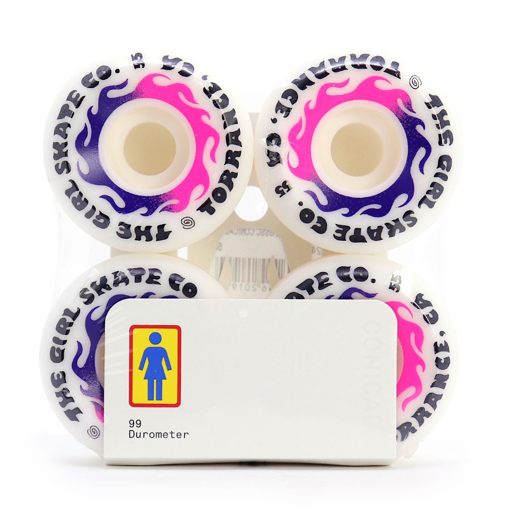 Roda Girl Skateboards GSSC Conical 55mm - 99A - Branca