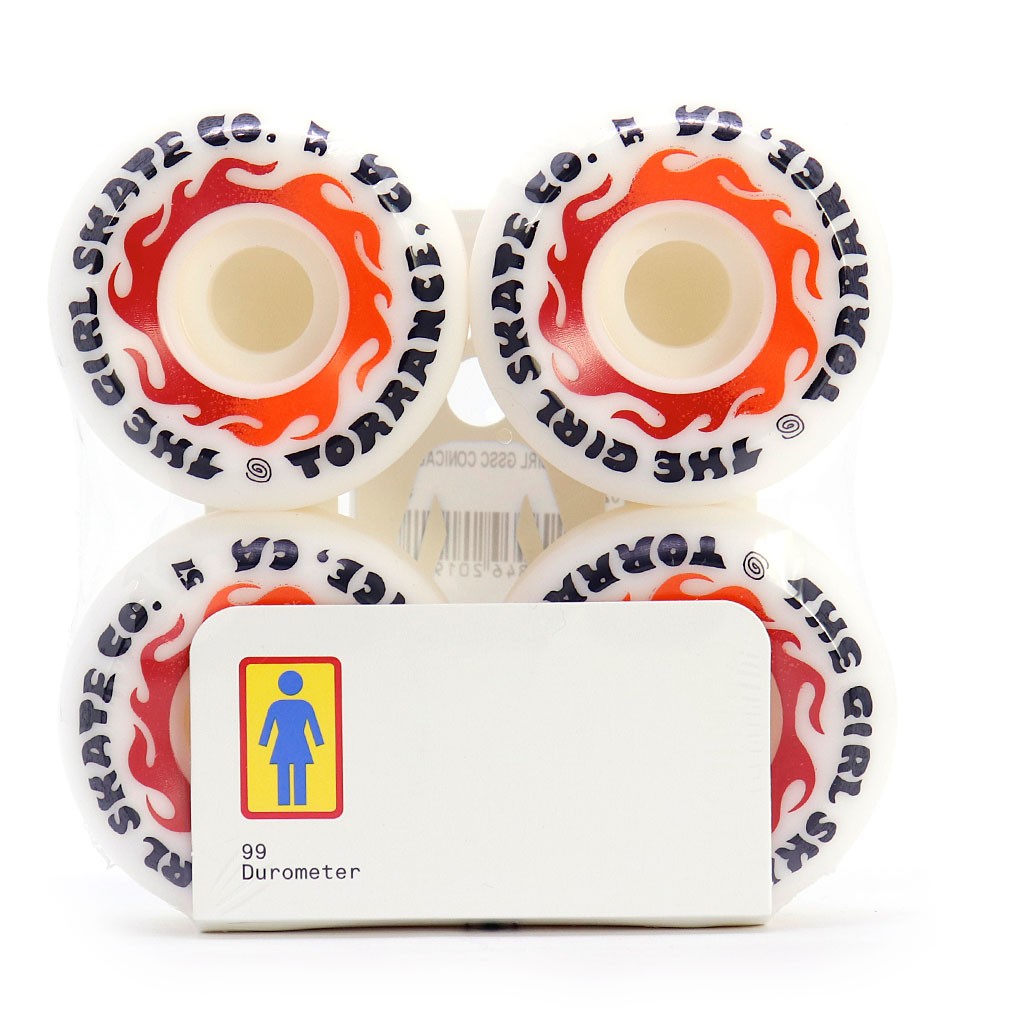 Roda Girl Skateboards GSSC Conical 57mm - 99A - Branca