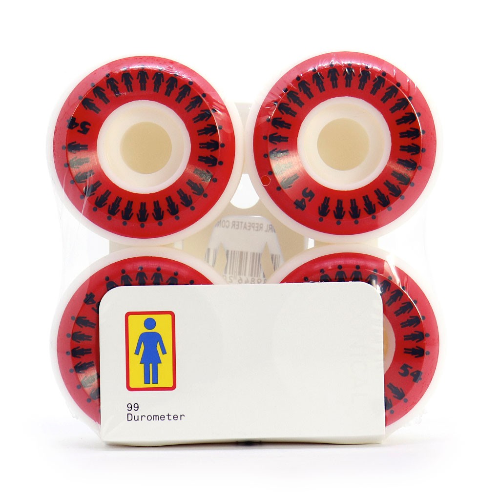 Roda Girl Skateboards Repeater Conical 54mm - 99A - Branca