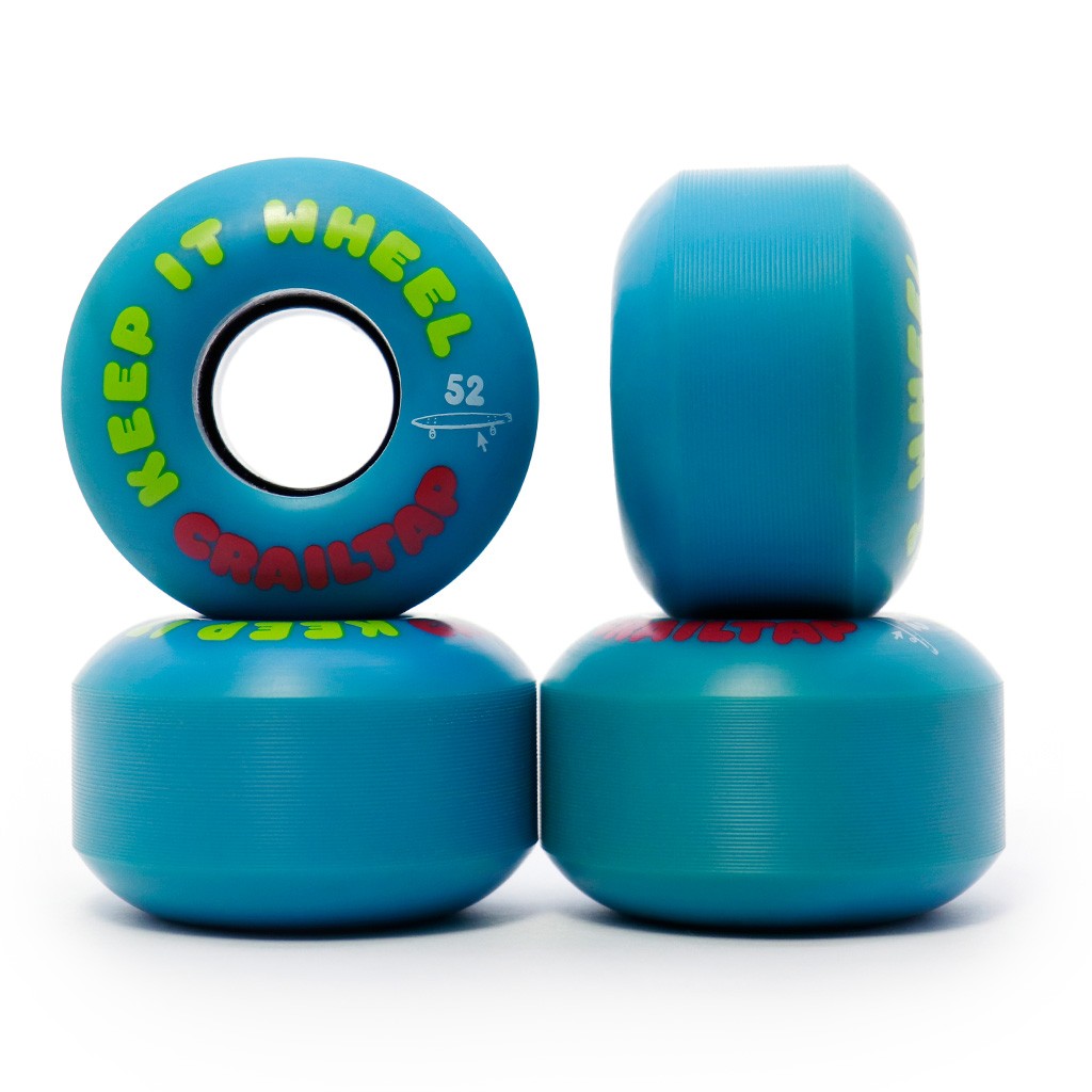 Roda Crailtap Keep It 52mm - 86A - Mescla Azul / Verde
