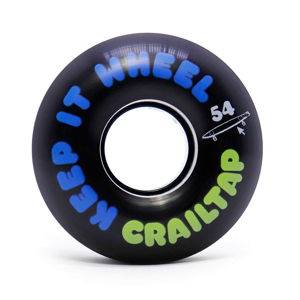 Roda Crailtap Keep It 54mm - 86A - Preta / Azul