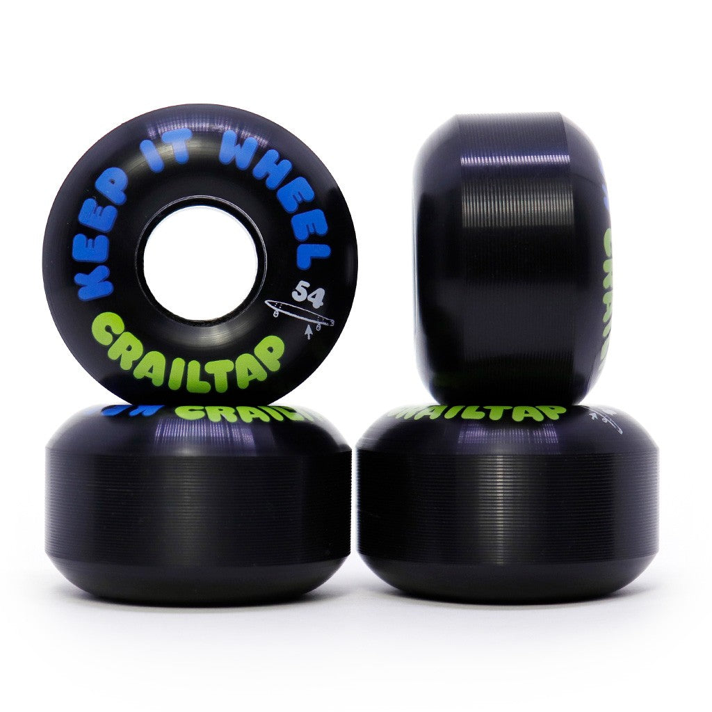 Roda Crailtap Keep It 54mm - 86A - Preta / Azul
