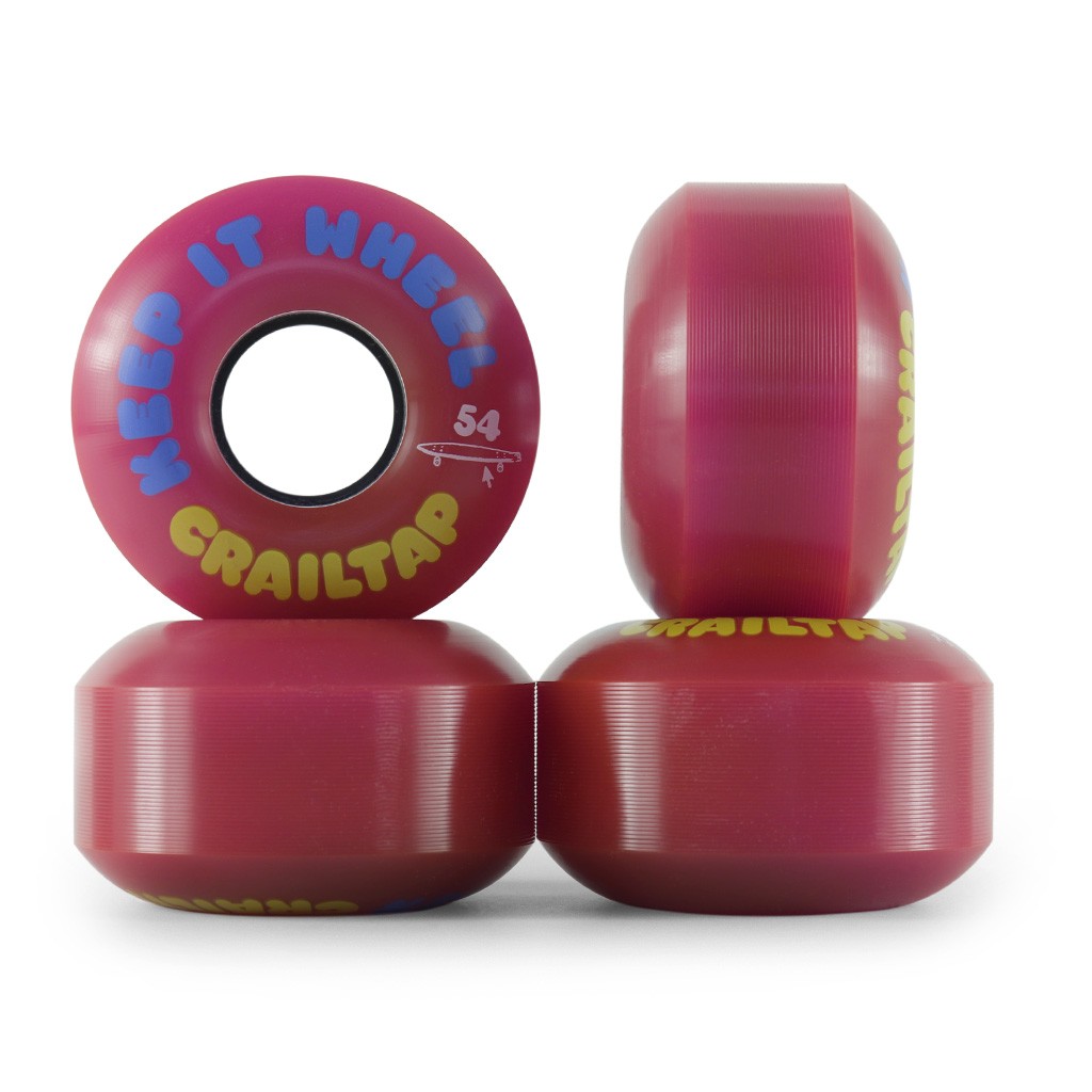 Roda Crailtap Keep It 54mm - 86A - Rosa / Azul