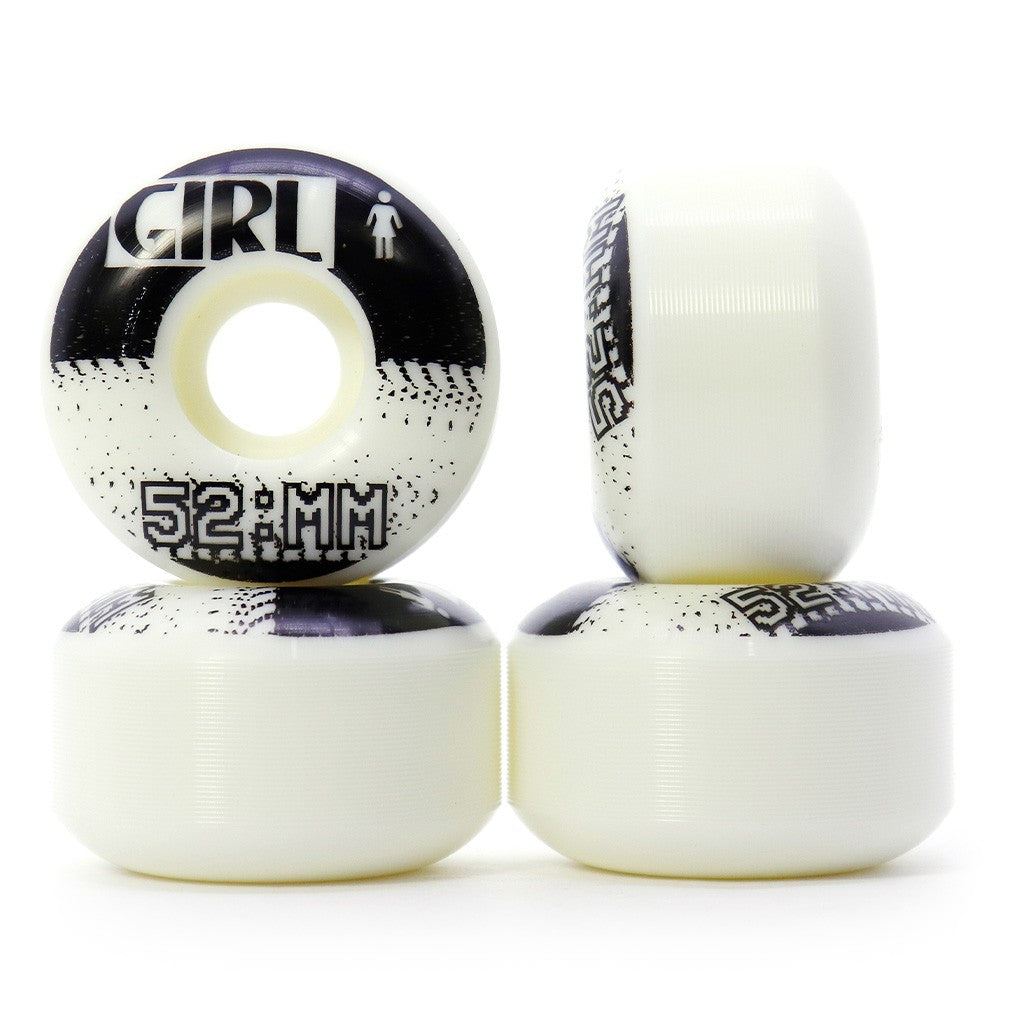 Roda Girl Skateboards Static Staple 52mm 99A - Branca