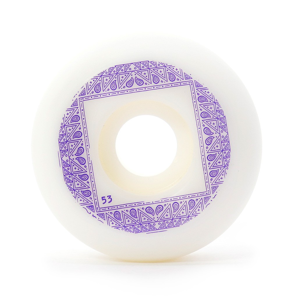 Roda Chocolate Skateboards Bandana Conical 53mm 99A - Branco / Azul