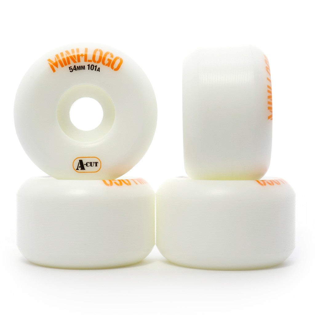 Roda Mini-Logo A-cut 54mm - 101A - Branca