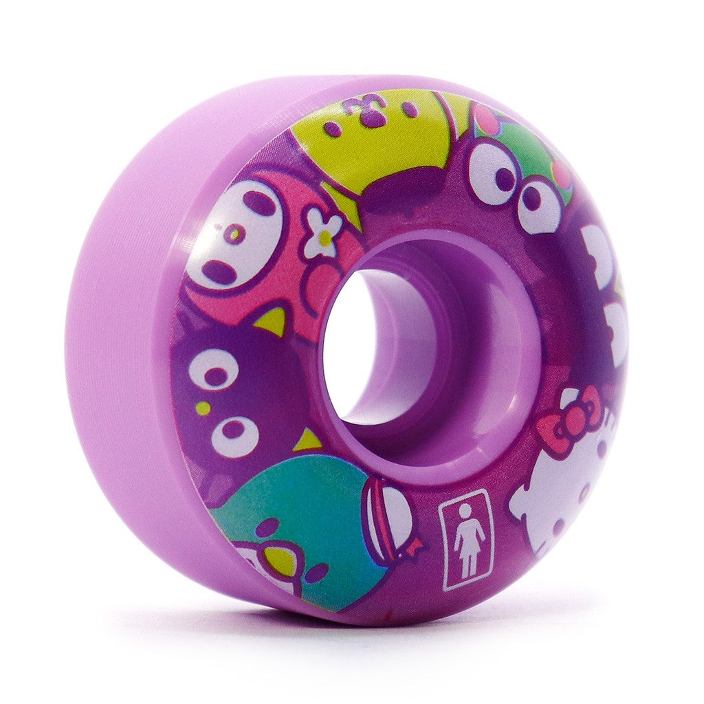 Roda Girl Skateboards Girl x Sanrio Friends 54mm 99A - Roxo