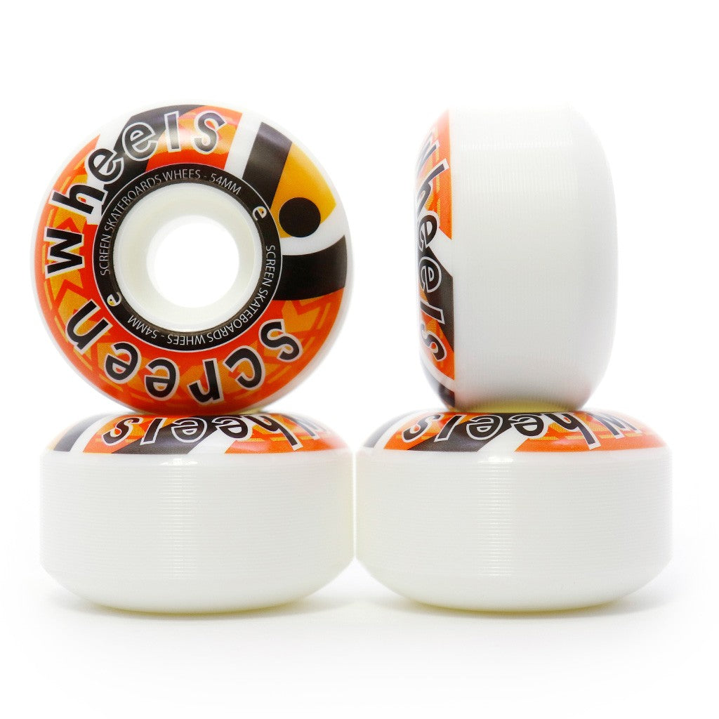 Roda Screen Skateboards Arrow 54mm - 99A - Branca