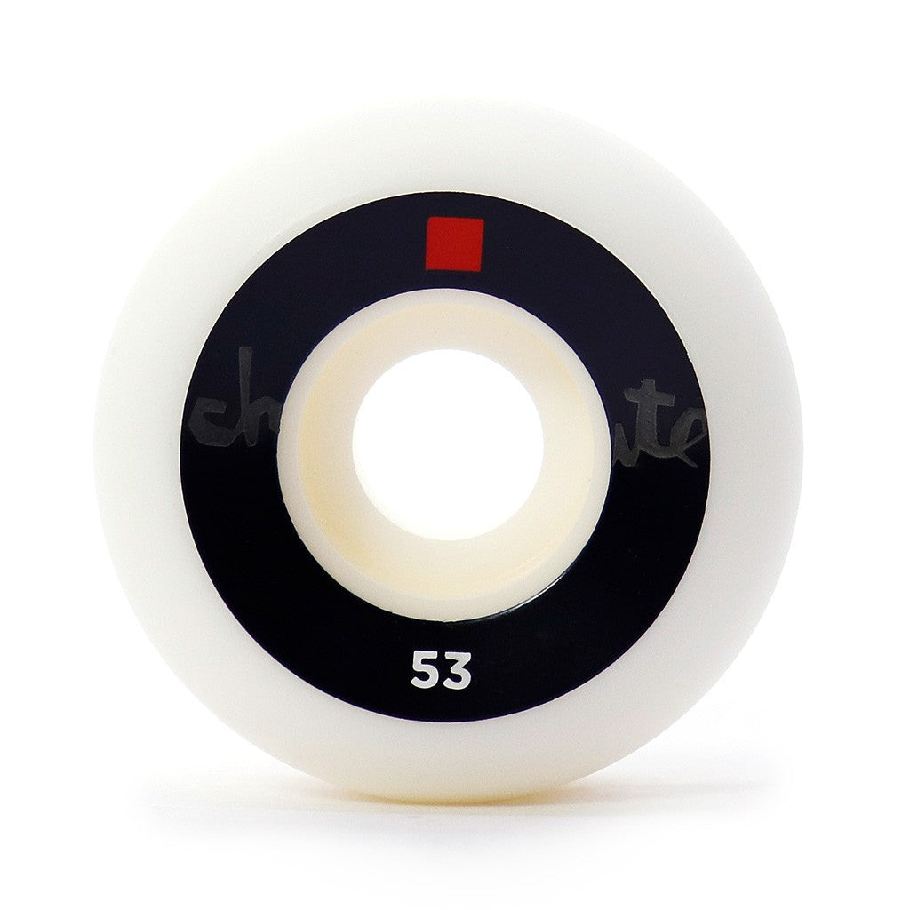 Roda Chocolate Skateboards Lost Chunk Conical 53mm 99A - Branco / Preto