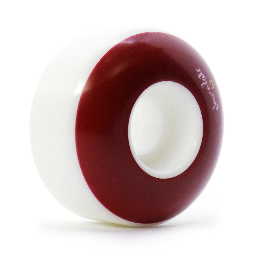 Roda Chocolate Skateboards OG Chunk Staple 52mm 99A - Branco / Bordô