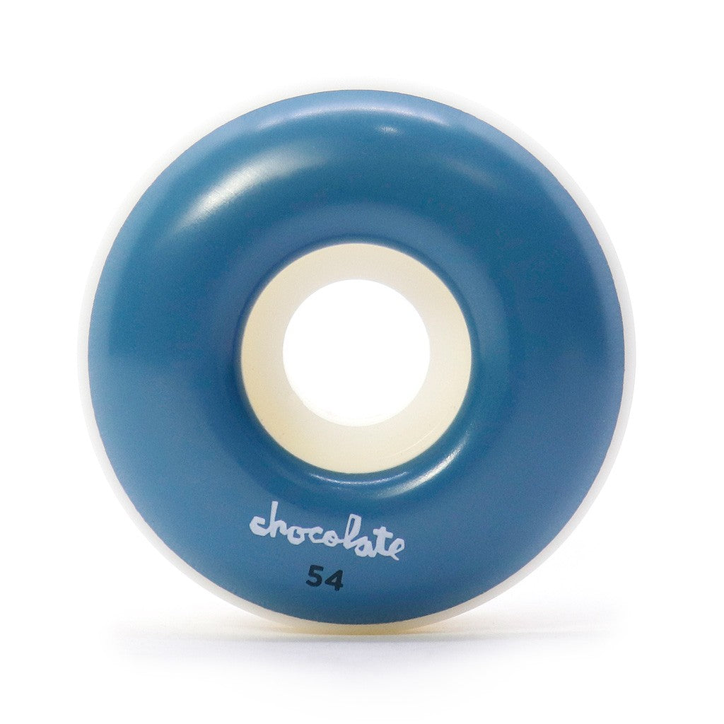 Roda Chocolate Skateboards OG Chunk Staple 54mm 99A - Branco / Azul
