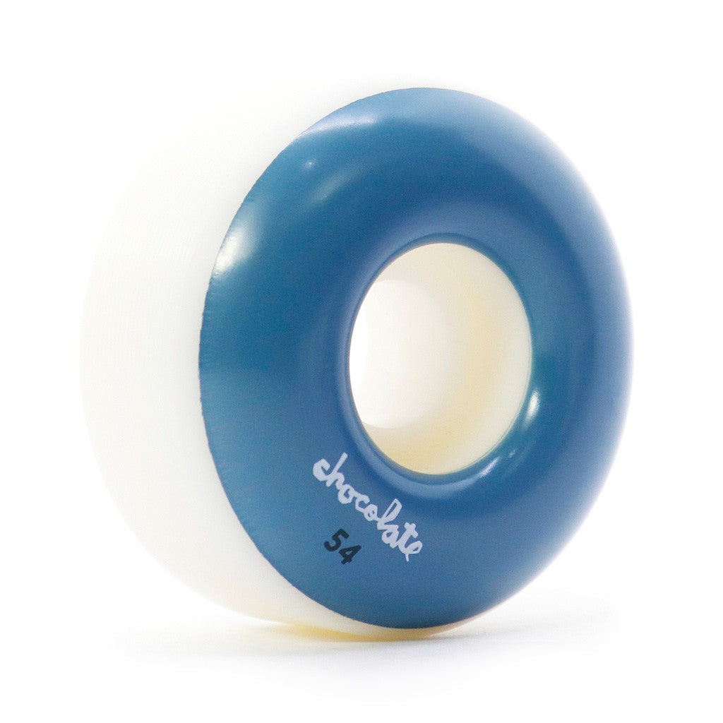 Roda Chocolate Skateboards OG Chunk Staple 54mm 99A - Branco / Azul
