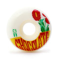 Roda Chocolate Skateboards Plantasia Conical 52mm 99A - Branco / Laranja / Vermelho