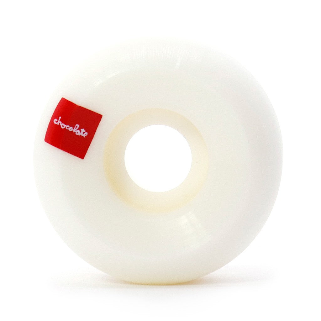 Roda Chocolate Skateboards Plantasia Conical 52mm 99A - Branco / Laranja / Vermelho
