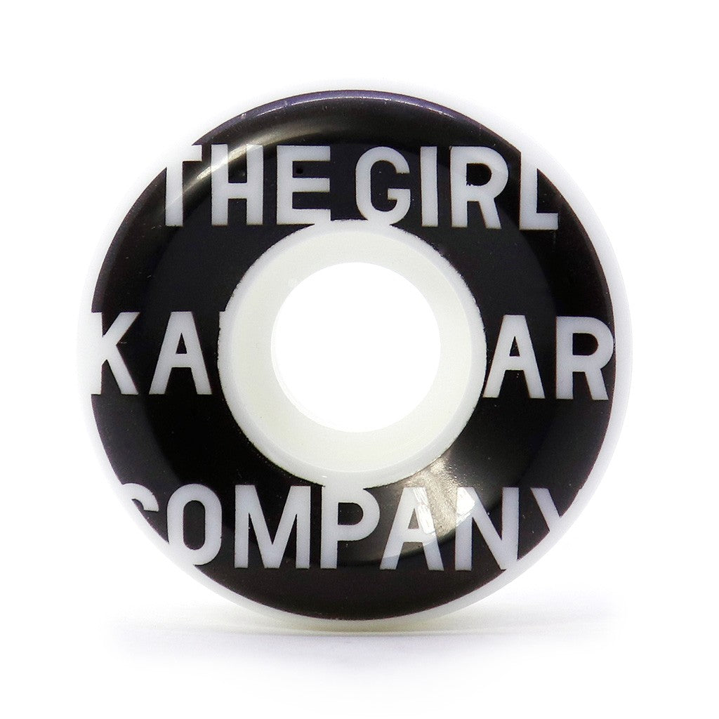 Roda Girl Skateboards Sans Conical 52mm 99A - Branco / Preto
