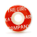 Roda Girl Skateboards Sans Conical 56mm 99A - Branco / Vermelho