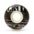 Roda Girl Skateboards Static Staple 54mm 99A - Branca / Preto