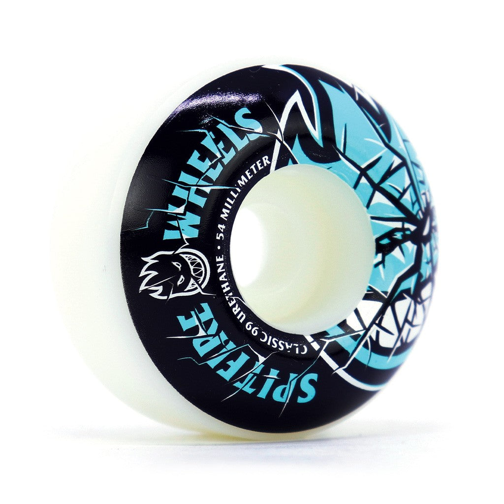 Roda Spitfire Wheels Live to Burn 54mm - 99DU - Branco / Preto / Verde