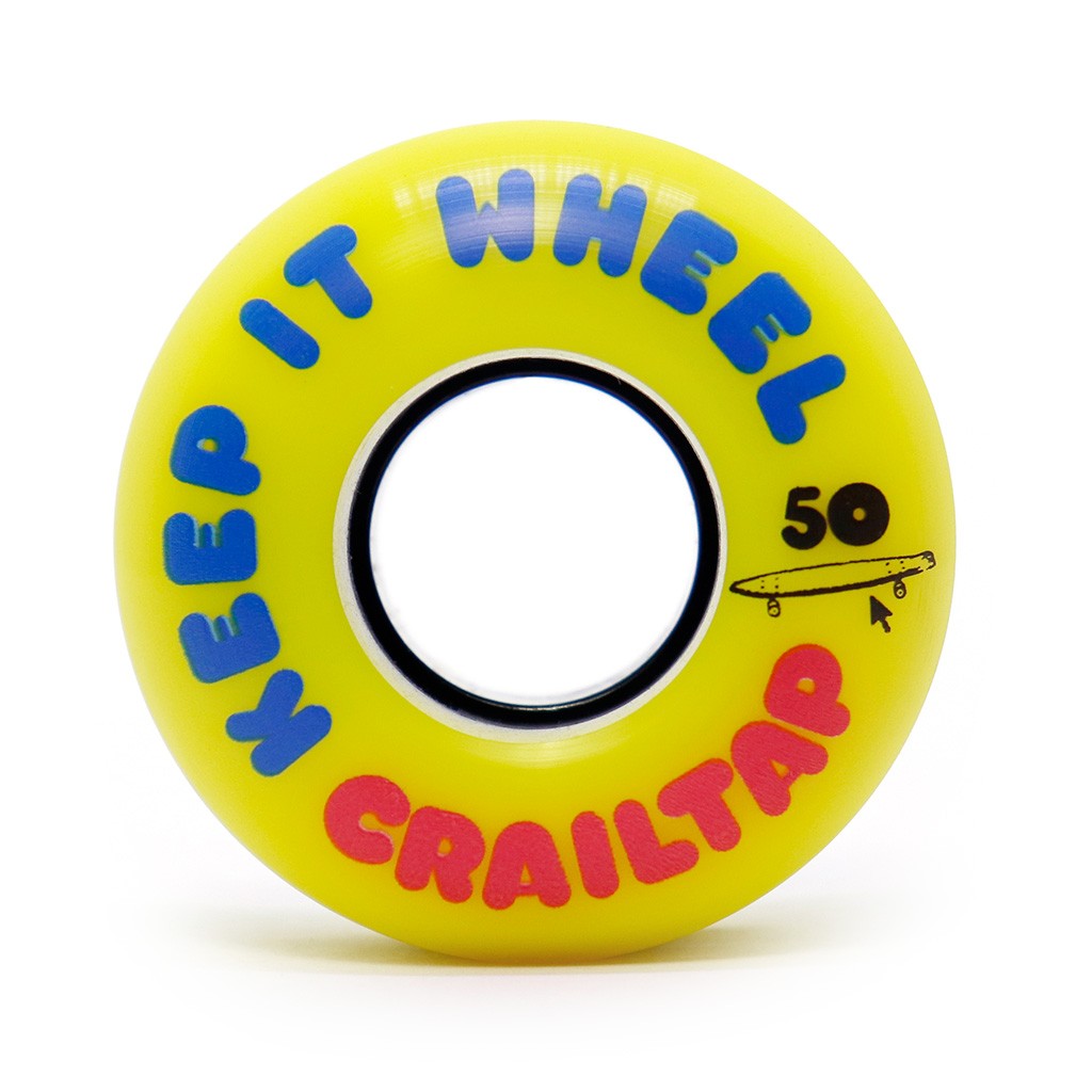 Roda Crailtap Keep It 50mm - 86A - Amarelo / Azul