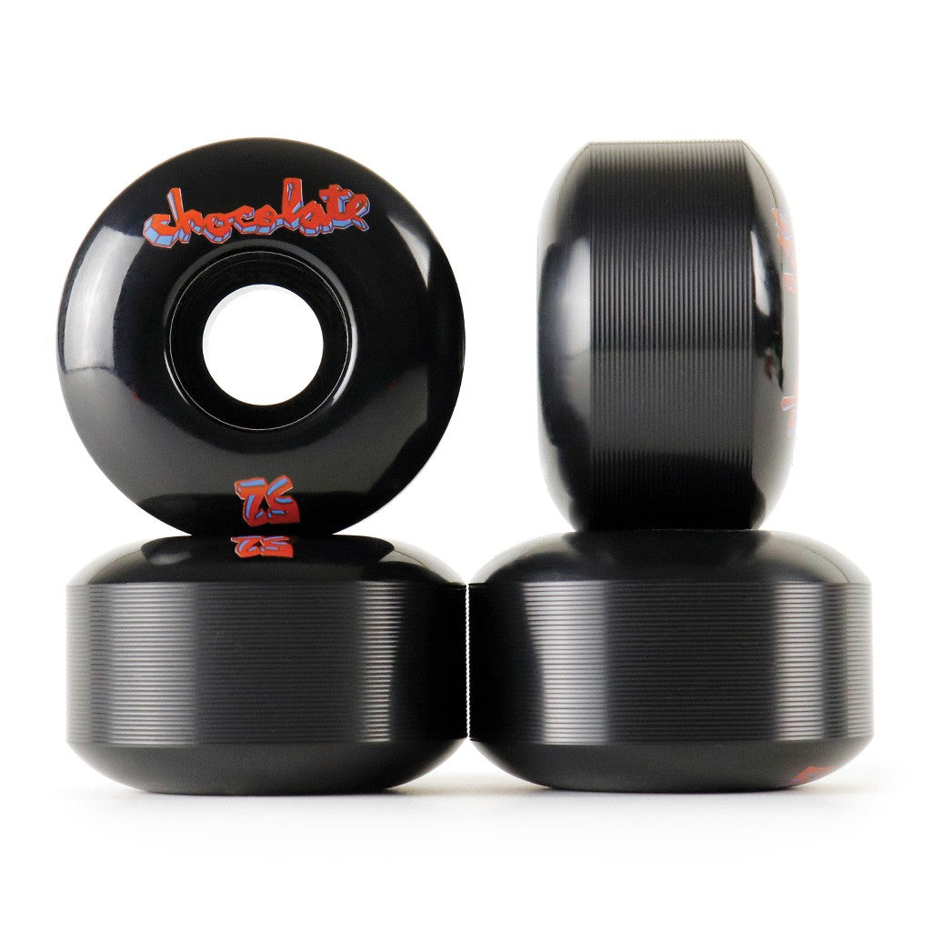 Roda Chocolate Skateboards Lifted Chunk 52mm - 99A - Preta / Vermelho / Azul