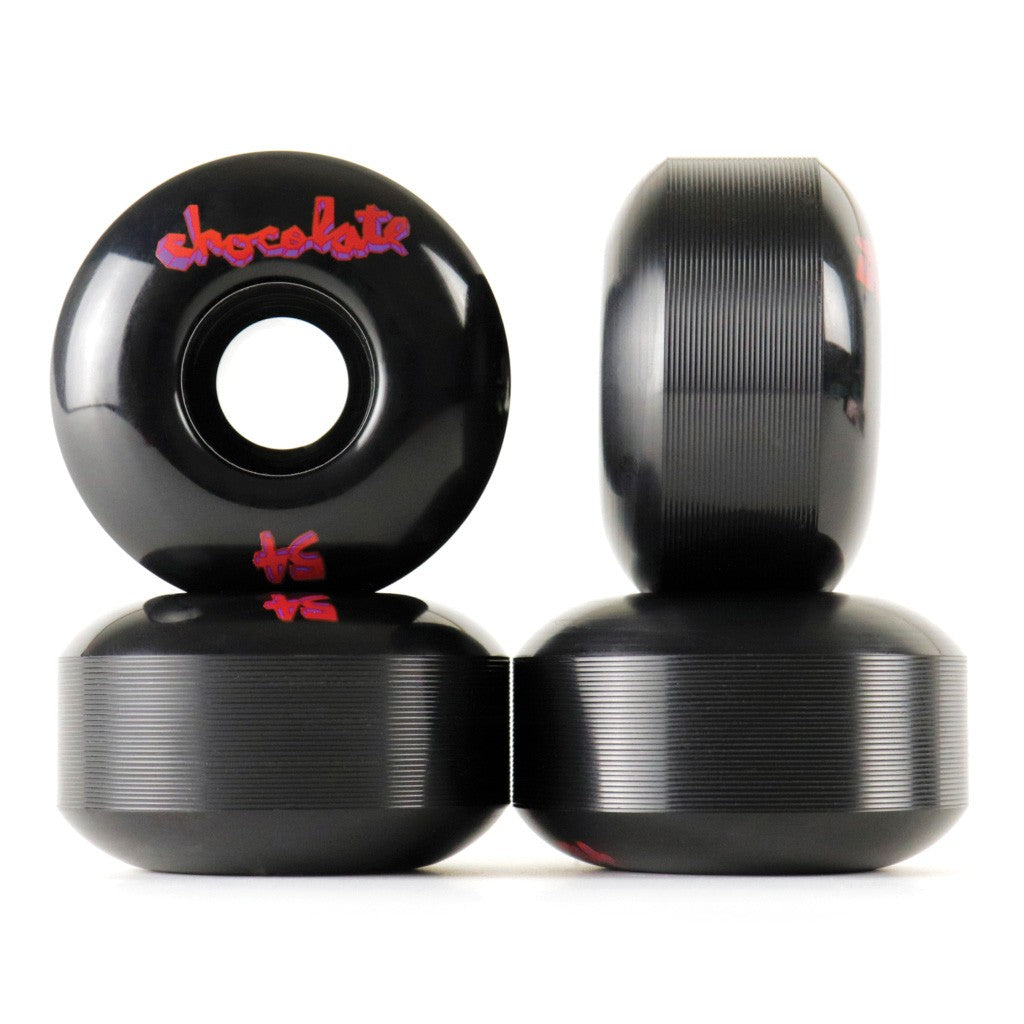 Roda Chocolate Skateboards Lifted Chunk 54mm - 99A - Preto / Vermelho / Azul