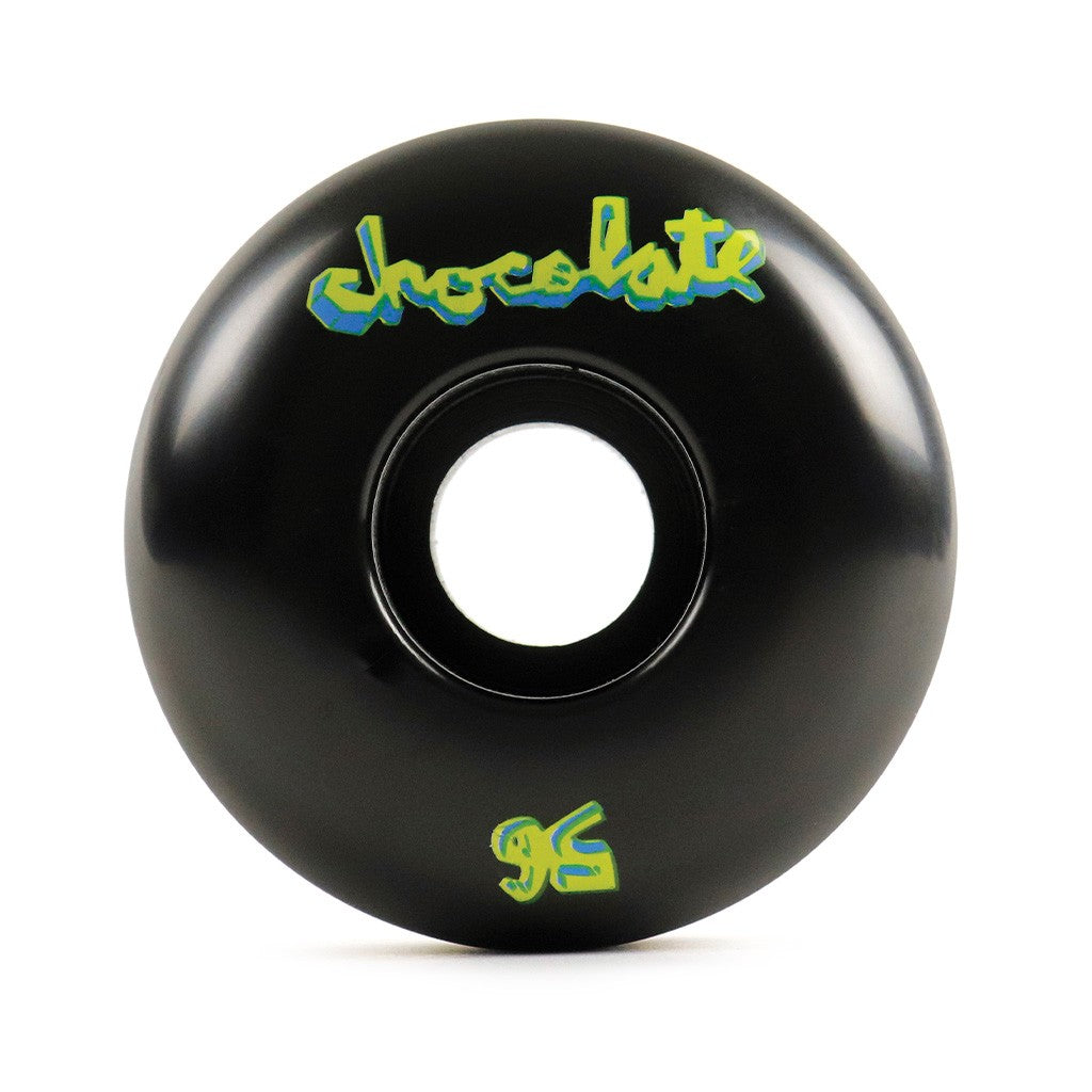 Roda Chocolate Skateboards Lifted Chunk 56mm - 99A - Preto / Amarelo / Azul