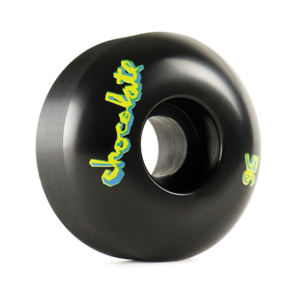 Roda Chocolate Skateboards Lifted Chunk 56mm - 99A - Preto / Amarelo / Azul