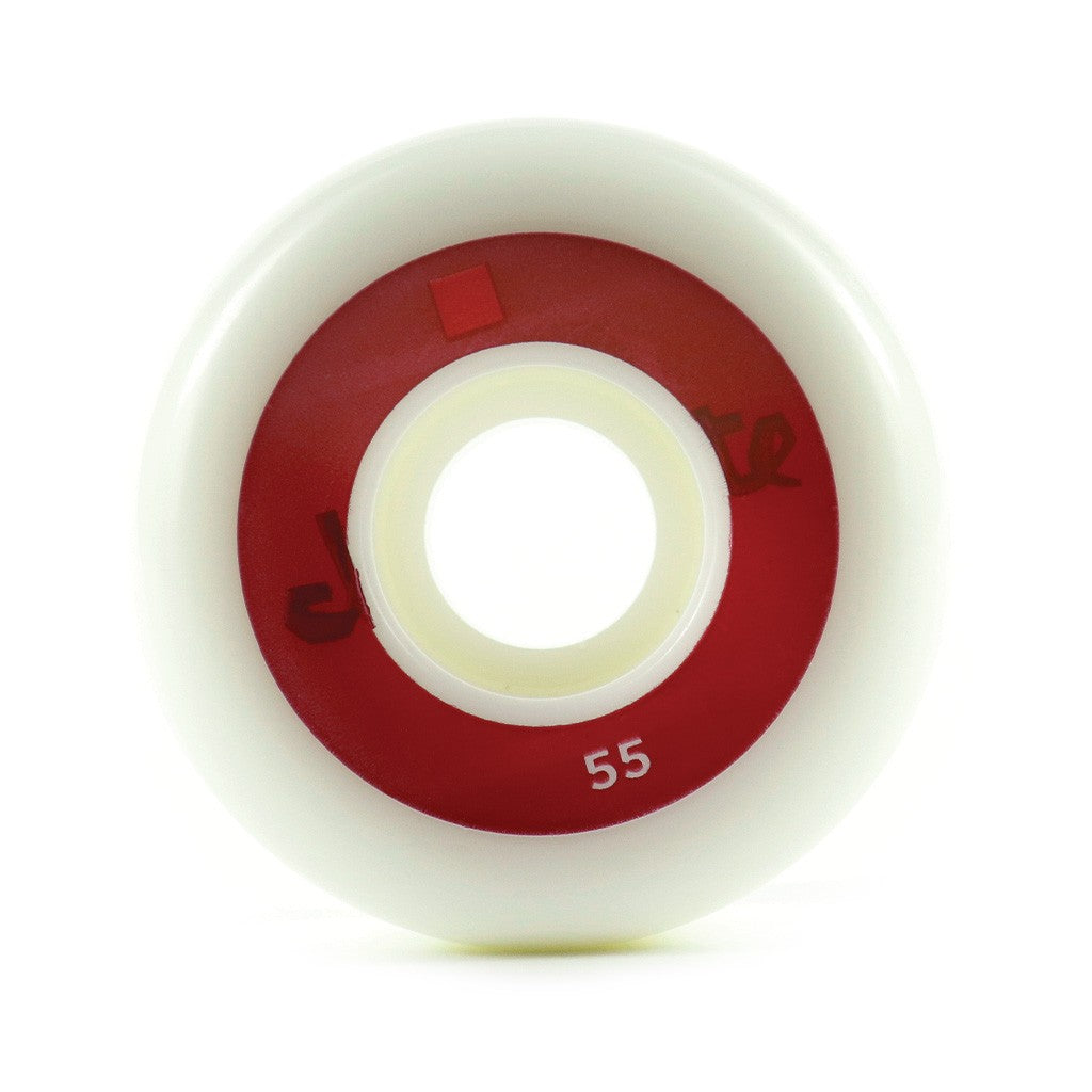 Roda Chocolate Skateboards Lost Chunk Conical 55mm - 99A - Branco / Vermelho